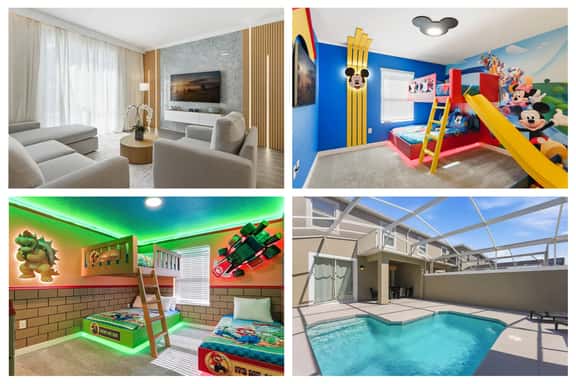 Chic Family Retreat, Pool, Mario and Mickey Rooms - Image 1