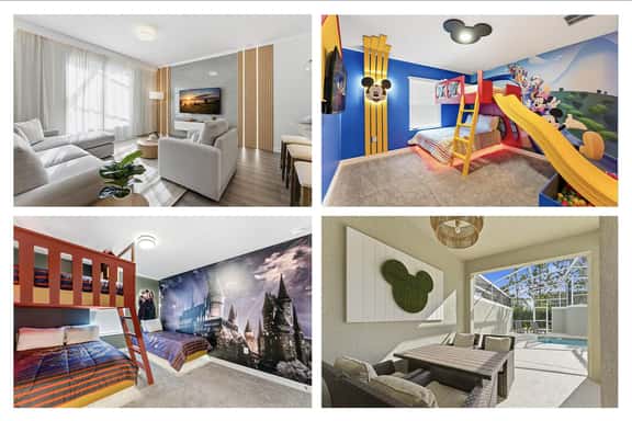 Stylish Disney Getaway with Themed Rooms - Image 1