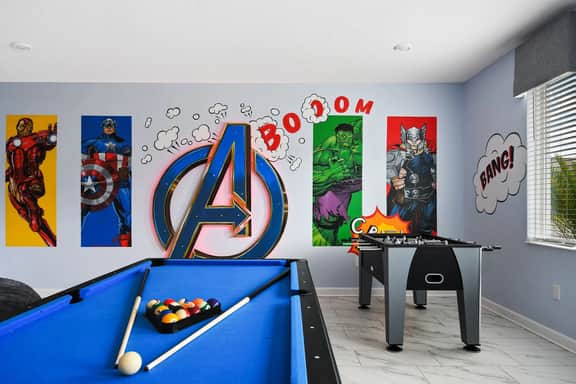 Home 9 Bed Themed Rooms, Pool, Storey Lake - Image 3